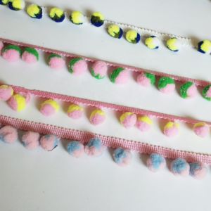 20KJ35 SGS 1.3cm Ball Pillow Polyester Pom Pom Trim