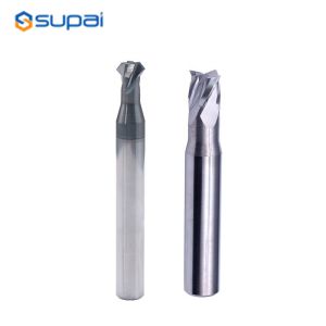 Tungsten Carbide Back Chamfer End Mill 4 Flute Coated 60 Degree