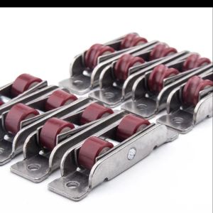 Stainless Iron/Steel 16mm UPVC Window Double Roller Pulley with Sliding Door