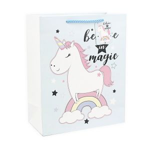 China Unicorn pattern design ivory paper gift bag case on sale wholesale on sale