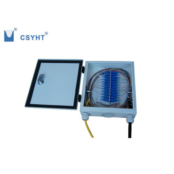 Quality 12 Port FTTH Fiber Optic Terminal Box Load 12pcs SC Simplex Adapter Outdoor Wall Mounted wholesale