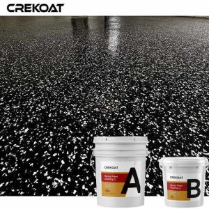 Flake Epoxy Resin Concrete Paint Anti Slip Protection For Garage Flooring
