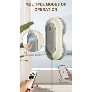 Huidi Home App-Controlled Double Spray Electric Window Cleaning Robot Vacuum