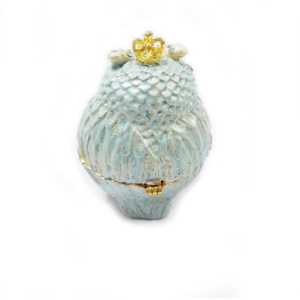 Bird metal jewelry box owl trinket boxes alloy animal bird trinket jewelry box