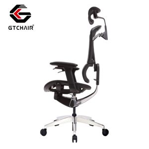 High Back Executive Office Chair With Headrest Ergonomic Adjustable Lumbar