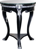 European Style Round Top Side Coffee Table Hand Carved Gilding Modern Coffee