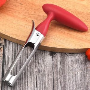 China Easy To Use Red Apple Corer Remover Stainless Steel on sale
