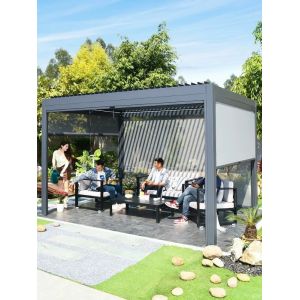 China Create the Ultimate Outdoor Retreat with an Aluminum Pergola Canopy Polycarbonate Roof and Anchoring Kit Included on sale
