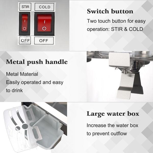 12 Liters Juice Dispenser Machine With Pump Mixing Function