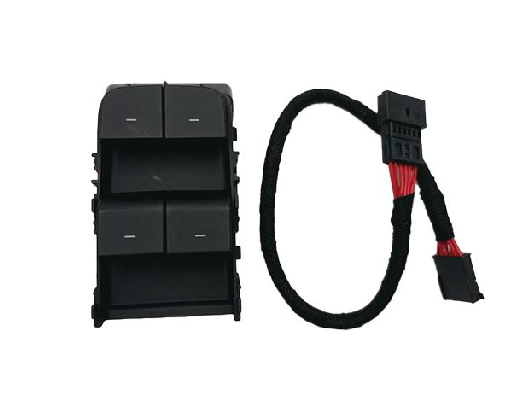 Tesla Driver Side Window Switch Matte Black with Wire 1081037-02-G