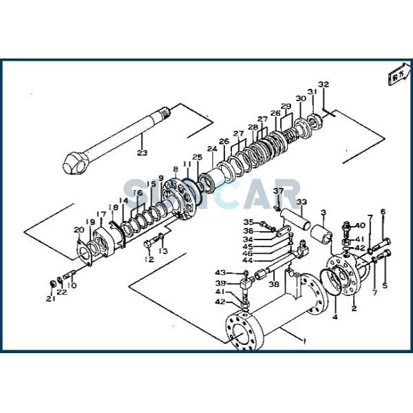 233-71-00100 2337100100 Scarifier Lift Cylinder Seal Kit Fits KOMATSU