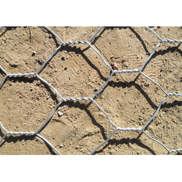 80x100mm Gabion Wire Mesh For Slope Protection / PVC Coated Filled Gabion
