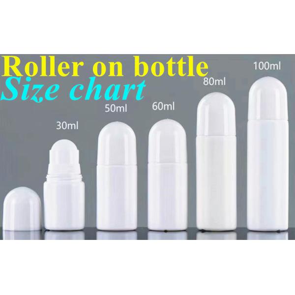 Quality 30ml 50ml 60ml Refillable empty Essential Oils Perfume Roll on Bottle Plastic Roller on Bottle with Plastic Roller ball wholesale