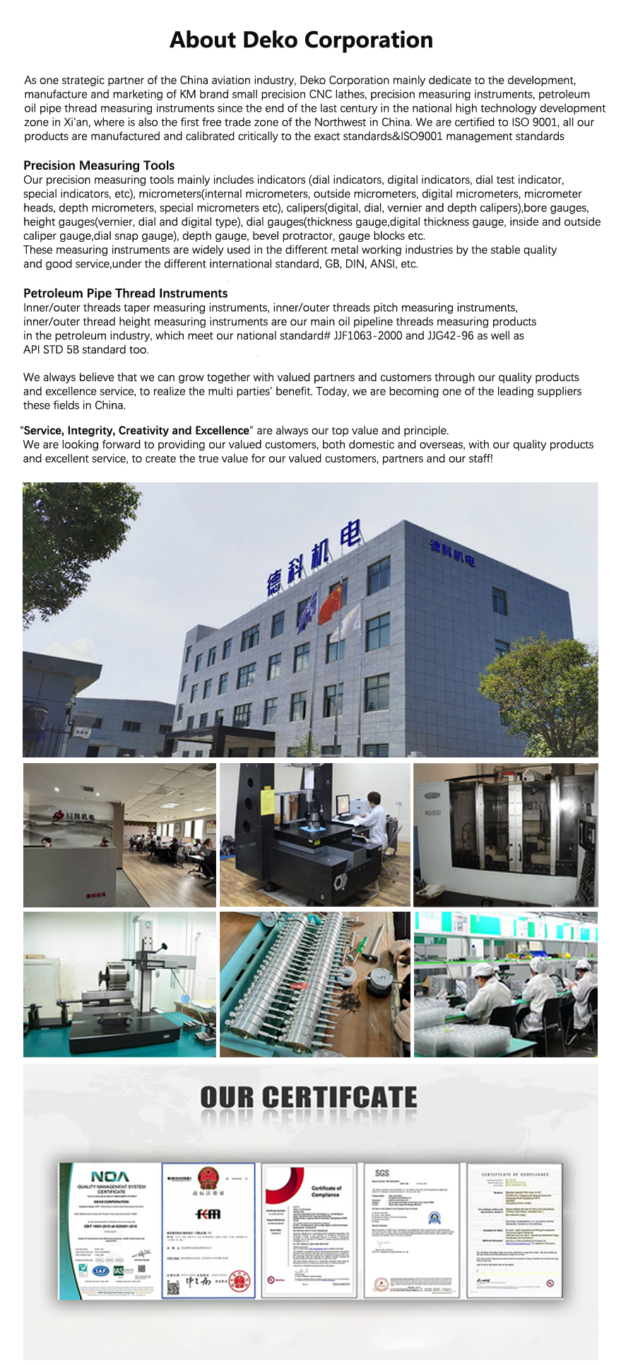 High Precision Measuring Device 2mm Range Coupling Thread Concentricity Gauge for Oil Industry