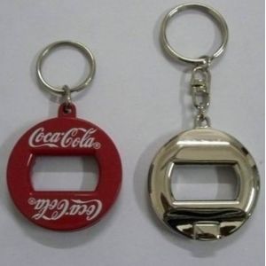 Stainless steel and soft PVC Customized bottle openers with key ring ​