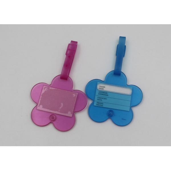 Quality Eco - Friendly Flower Shape Baggage Identification Tag / Soft PVC Luggage Tag wholesale