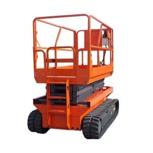 China 200kg 4m-6m Crawler Scissor Lift Hydraulic Self Propelled Lifting Platform on sale