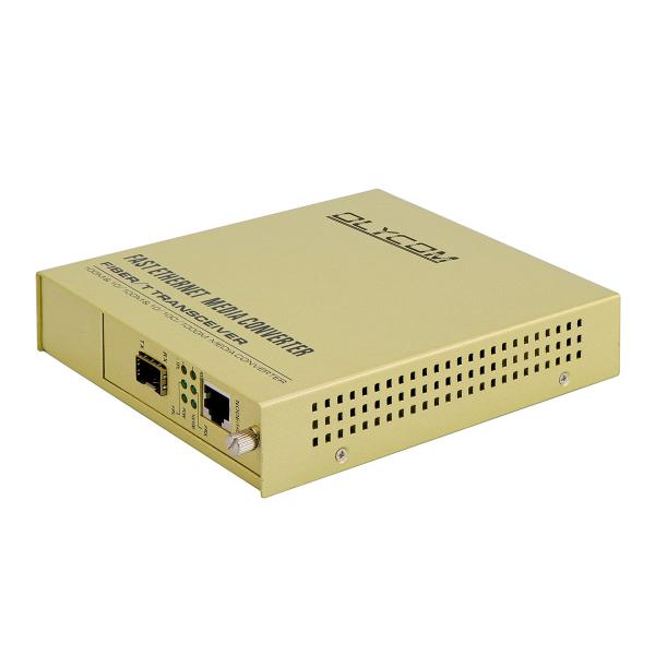 Quality SFP Single Fiber Media Converter 10/100Mbps AC Input Unmanaged LFPT 2KM 20KM wholesale