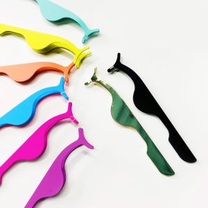 Reusable Beauty Makeup Tools Applicators SS Eyelash Tweezers Customized