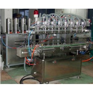 Automatic Bottle Filling System With Labeling And Capping Machines