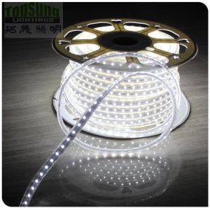 China Wholesale AC 240V led strip 100m white christmas ribbon 5050 smd 60LED/M flexible rope light on sale