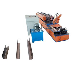 Baffle Ceiling Channel Roll Forming Machine Servo With Servo Tracking Cutting