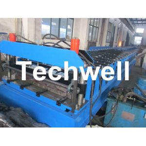 Custom Metal Roof Sheet Cladding Roll Forming Machine With 13 - 20 Forming