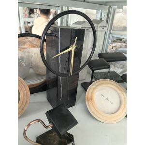 Black Custom Craft Marble Marquina Ornament With Smooth Surface