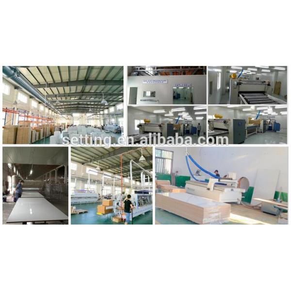 high gloss marble color acrylic faced MDF board, acrylic coated MDF for Kitchen