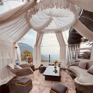 Custom Size 6m Geodesic Dome Security Assurance Bubble Dome Igloo Tent