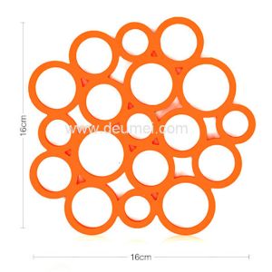 Heat Resistant Circular Bubble Shape Heat Proof Mat Kitchen Table Silicone Mat