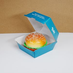 Cheap Fast Food Burger Box Packaging With Custom Folders Biodegradable Customization for sale