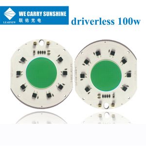 100W 220V Super Aluminum High efficiency R110mm AC LED COB 6000K flip chip