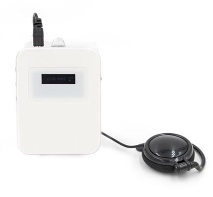 white color Wireless Audio Tour Guide Systems with automatic function and high
