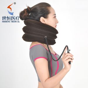 China Air neck traction travel neck pillow inflatable cervical collar neck brace stretches the cervical spine on sale