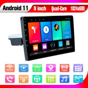 ROHS Single Din Android Auto Universal Single Din 9 Inch Touch Screen GPS Car