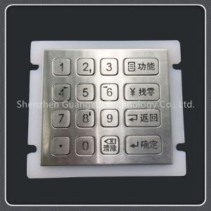 China 16 Keys Backlit Numeric Keypad For Vending Machine Sus 304 Stainless Steel Material on sale