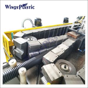 Automatic DWC Pipe Making Machine HDPE PVC Double Wall Corrugated Pipe Extrusion