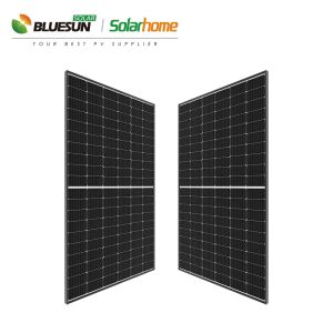 Bluesun BSM375M-72HPH 375 370 Watts Half Cell Perc Mono Solar Panel with Black