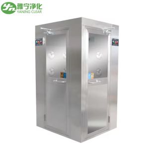 Stainless Steel 304 Cleanroom Air Shower Electronical Interlock Airlock H13 HEPA
