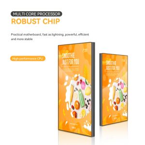 Wall Mounted 43 Inch WiFi 1G+8G Frameless Advertising Pc Android Tablet App