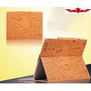 New Magic Girl Version Cartoon Ipad 2/3/4 Cases Embosed PU Smart Sleep Multi