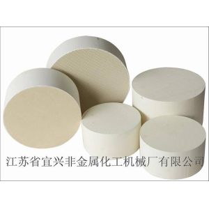 Cheap MgO Ivory Ceramic Substrates Support For Diesel Oxidation Catalyst for sale