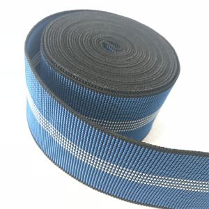 Blue Polypropylene Sofa Elastic Webbing Consistent Color And Fastness