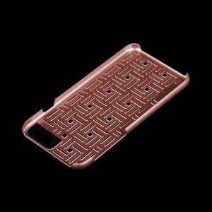 Hollow pattern Hard PC cooling phone cover luxurious Rose Gold Case Cover For