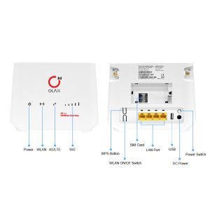 4G WiFi Indoor CPE Wireless LTE Router 150Mbps With Antenna B28 OLAX AX5 Pro