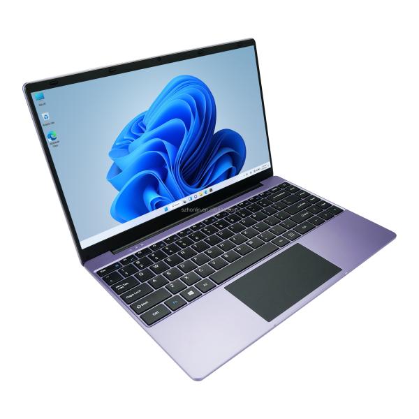14.1inch Purple Laptop J4125 CPU 8GB RAM 256GB Storage Windows 10 for Business Mini HDMI Port and Easy Connectivity
