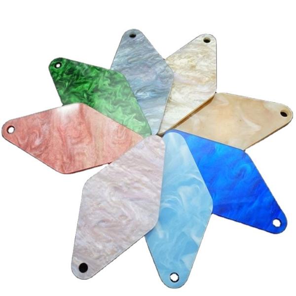 Colored PMMA Patterned Acrylic Sheet Panels Fluorescent Custom
