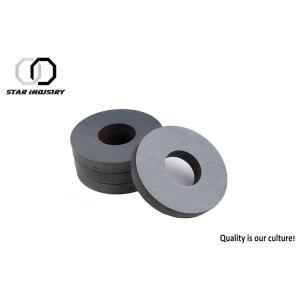 Ring Shape Ferrite Permanent Magnets High Durability Long Service Life