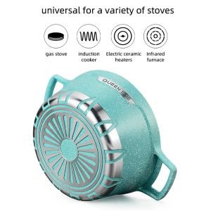 Wholesale 10 Pieces Cooking Pot Set Induction Non Stick Cookware Set Aluminium